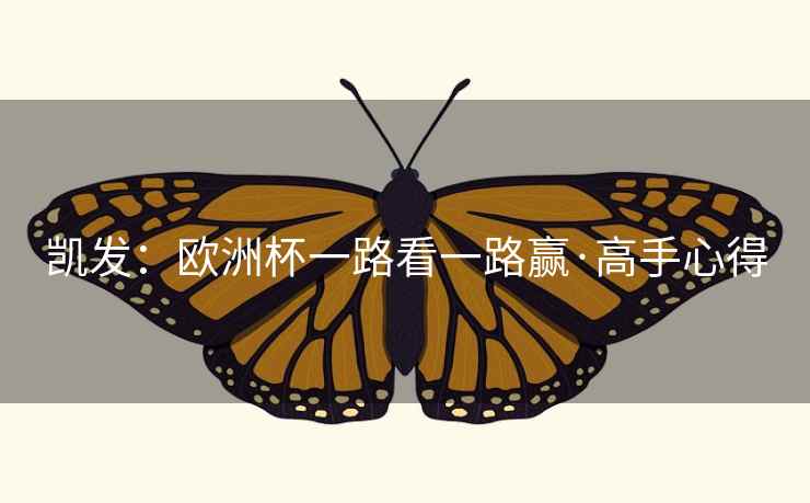 凯发:欧洲杯一路看一路赢·高手心得