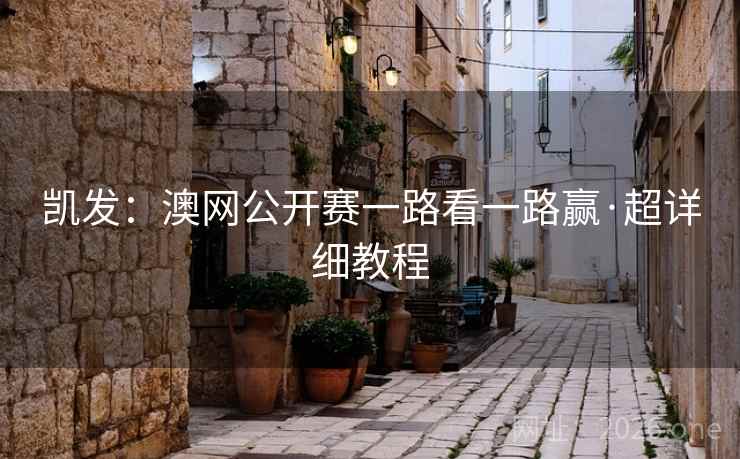 凯发：澳网公开赛一路看一路赢·超详细教程